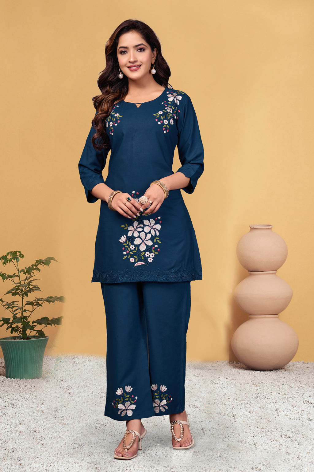 Special Georgette Kurta and Sharara Set