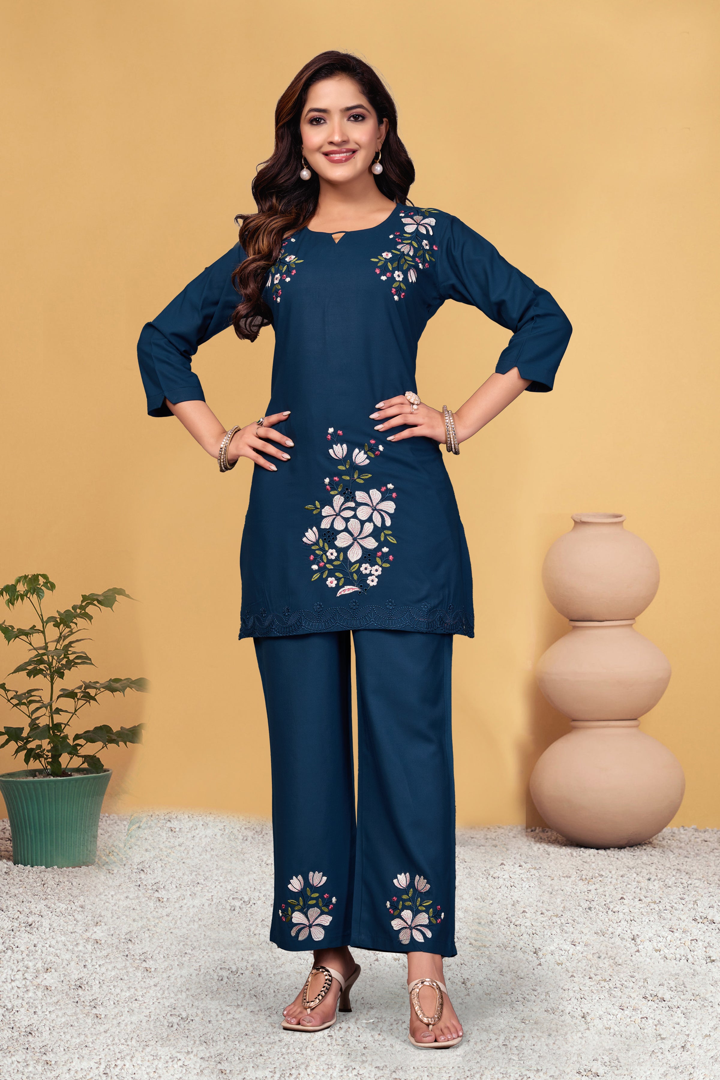 Special Georgette Kurta and Sharara Set