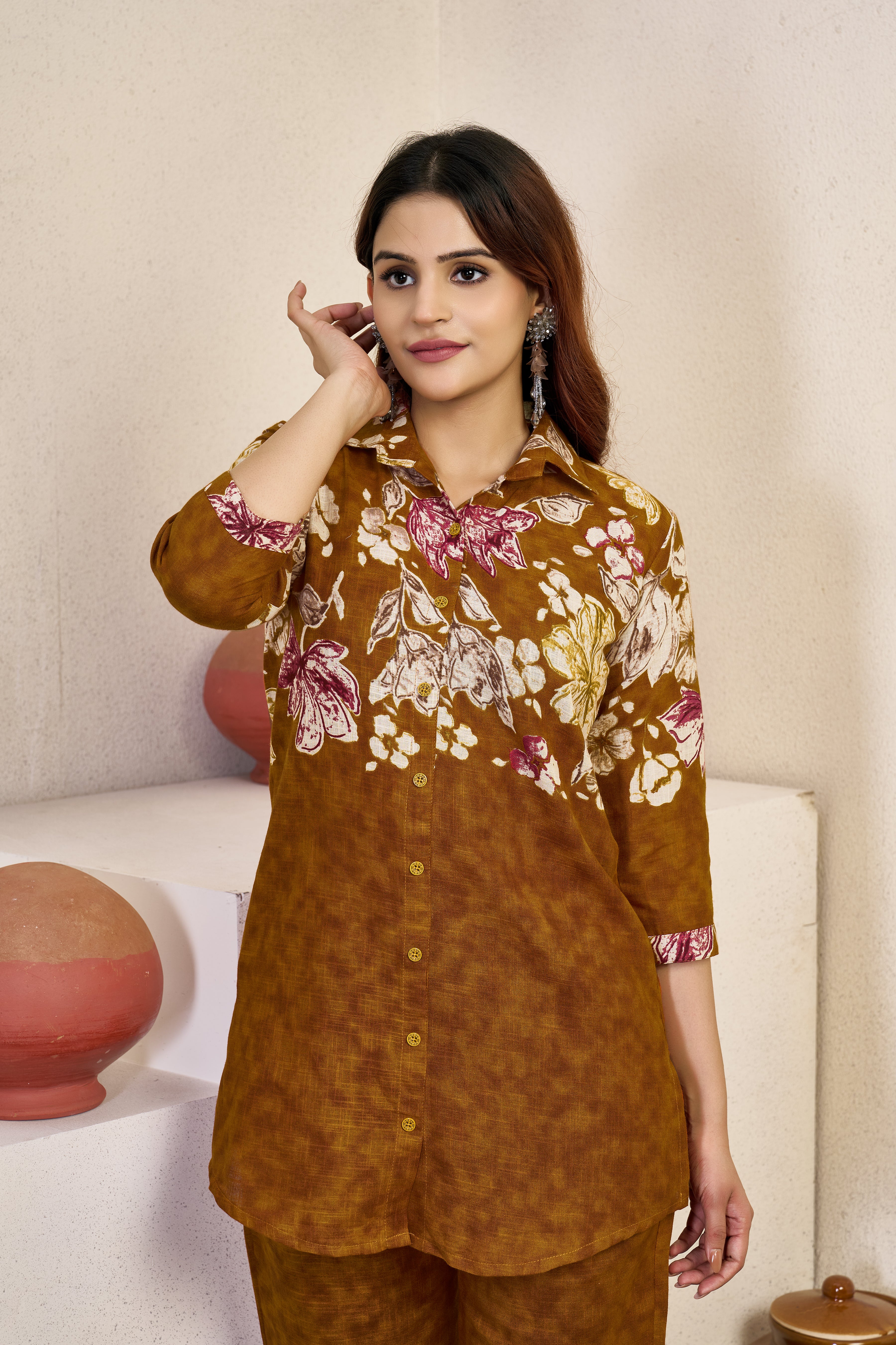 Georgette Kurta and Sharara Set