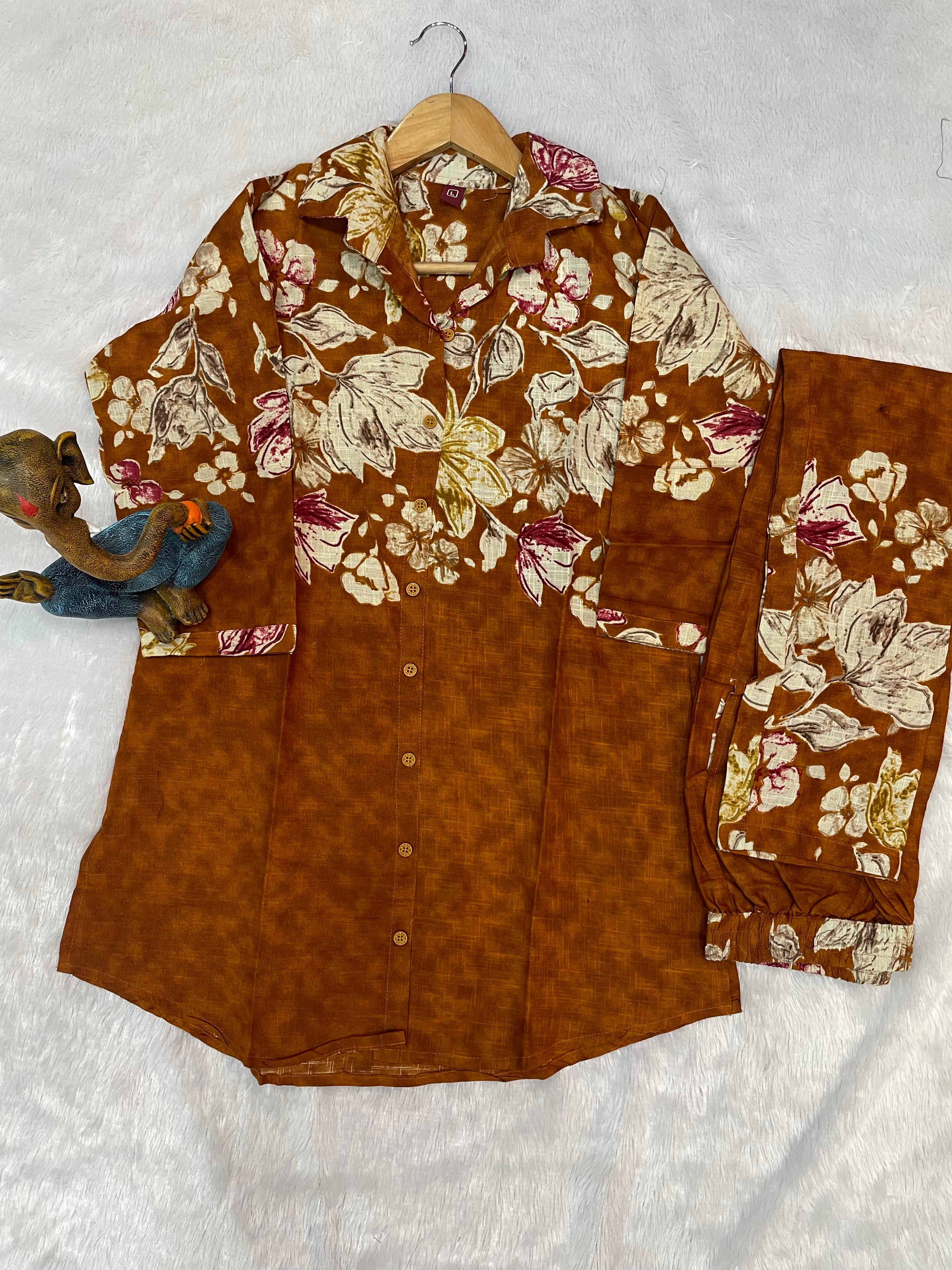 Georgette Kurta and Sharara Set