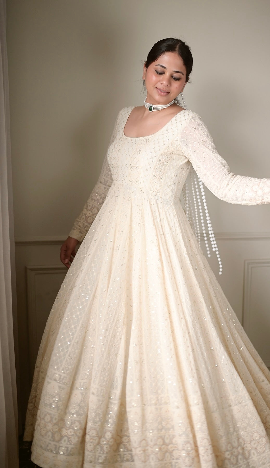 Lucknowi Special / Anarkali SuitSet [3 Pcs]