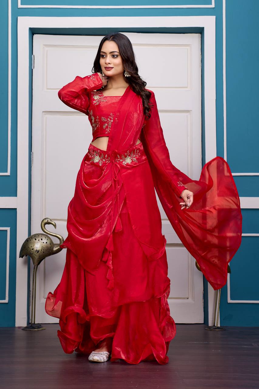 FULL STITCH 3-IN-1 LEHENGA SET [4 PCS]