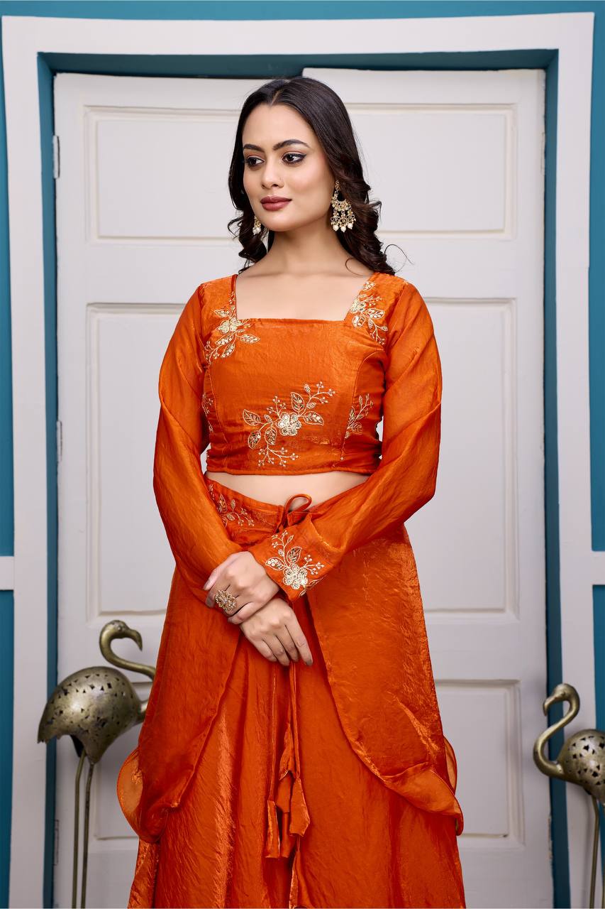 FULL STITCH 3-IN-1 LEHENGA SET [4 PCS]