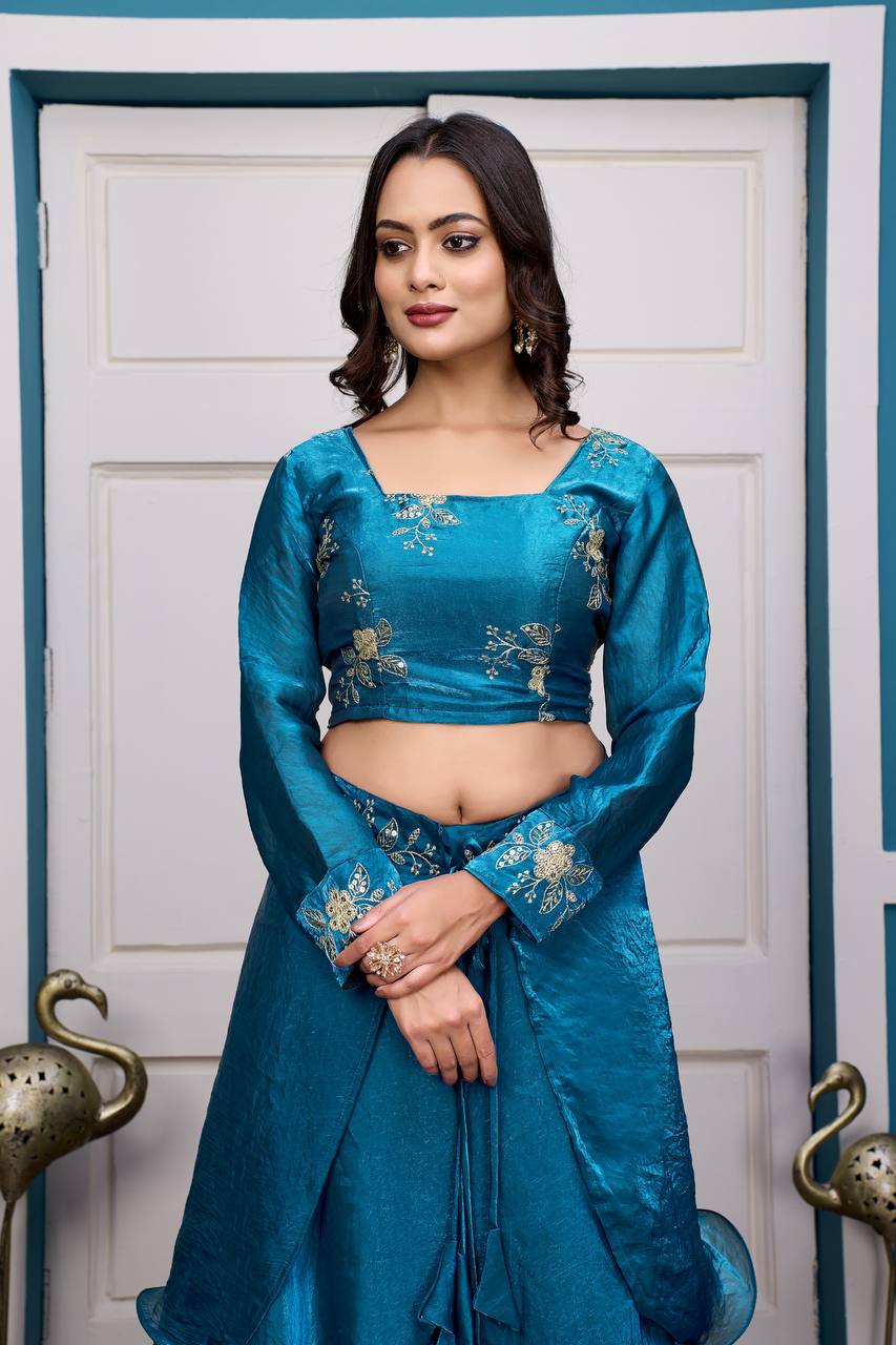 FULL STITCH 3-IN-1 LEHENGA SET [4 PCS]