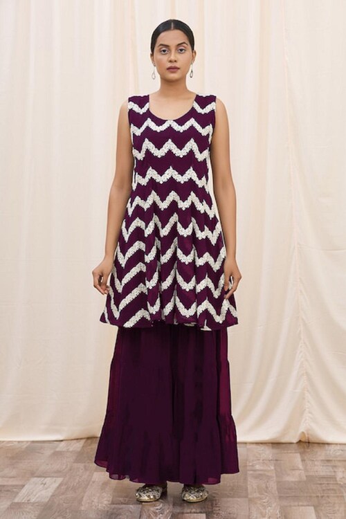 SANCIA Women Kurta And Sharara Set For Women & Girls